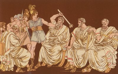 The Gauls and the Senators by Bartolomeo Pinelli